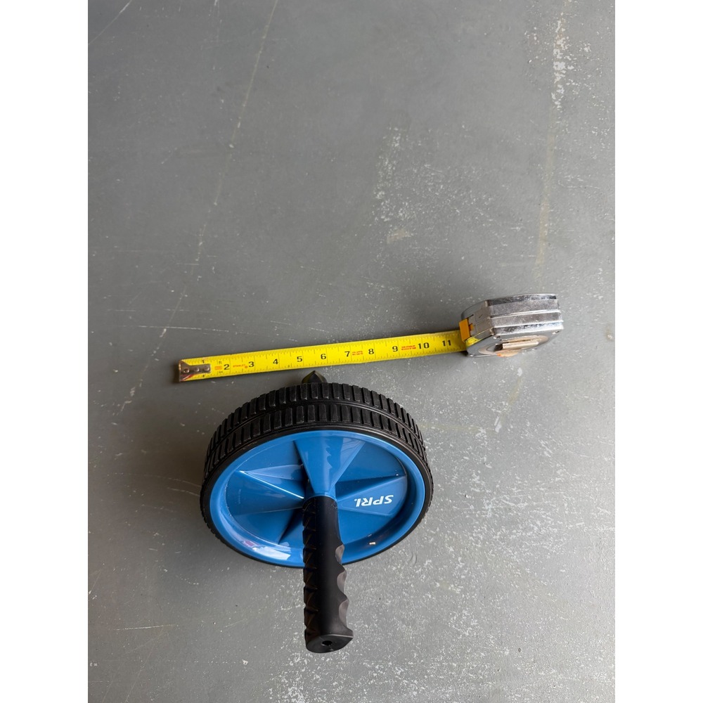 SPRI Ab Wheel Core Fitness Roller Blue Black Home Gym Core Strength Trainer
